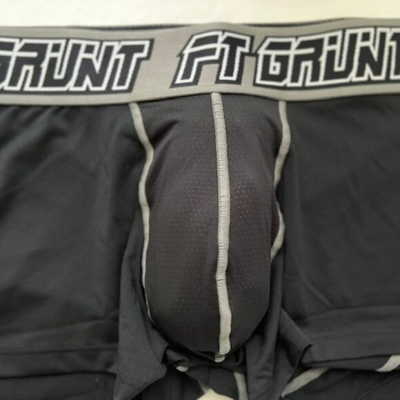 FORT TROFF Size XXL Grunt Corp Mesh Boxer Brief/Trunks - Black/Gray/White… - Picture 3 of 14